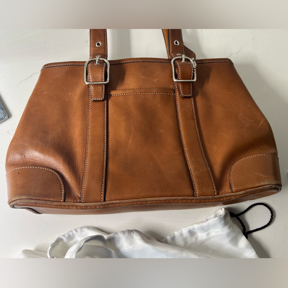 Coach 7588 | Y2K Brown Leather Small Carryall/Tote - Picture 13 of 13
